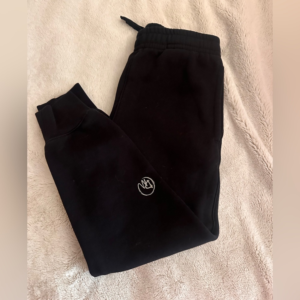 Dirty Mids Kids Black Jogger Pants with Logo